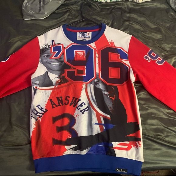 Post Game Draft Day ‘96 Allen Iverson Sweater - Picture 1 of 3